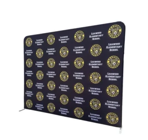 Custom Printed Step-and-Repeat Backdrop Banner with Stand, Zoom Virtual Background