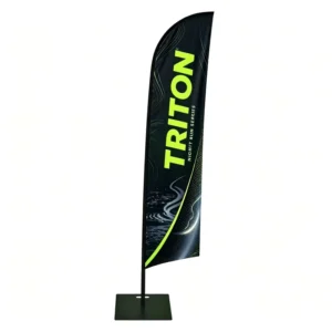 Custom Printed Teardrop Feather Banner with Pole and Base for Events
