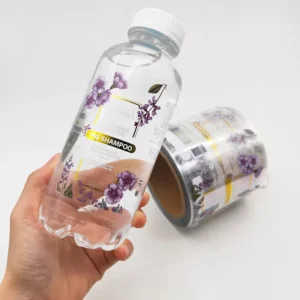 Custom Printed Transparent Clear Vinyl Waterproof Adhesive Beverage Labels for Bottles