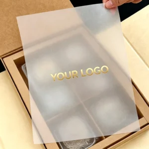 Custom Printed Transparent Tracing Parchment Paper Inner Packaging for Tea Box Craft Gift Personalized Logo