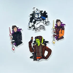 Custom Printed UV-Resistant Waterproof Die-Cut Cartoon Anime Self-Adhesive Vinyl Stickers