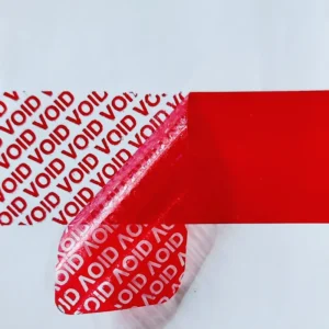 Custom Printed VOID Tamper-Proof Security Label for Drug Packaging