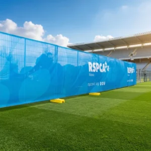 Custom Printed Vinyl Mesh Banner for Outdoor Fence Sports Event Display