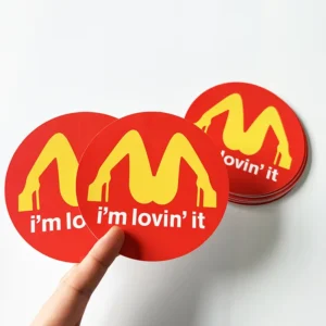 Custom Printed Vinyl PVC Foil Stickers with Logo