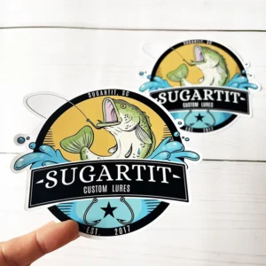 Custom Printed Vinyl PVC Stickers with Foil Printing