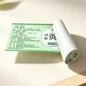 Custom Printed Waterproof Adhesive Chili Sauce Pickle Food Jar Sticker with Barcode QR Code