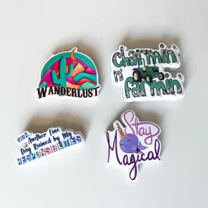 Custom Printed Waterproof Adhesive Vinyl Stickers with Logo and Die-Cut Shapes for Craft and Photo Frame Use