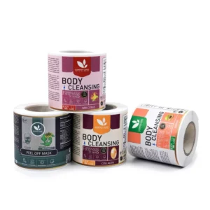 Custom Printed Waterproof Cosmetic Product Label Stickers