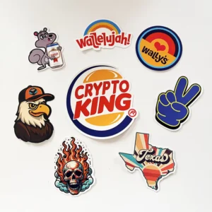 Custom Printed Waterproof Die-Cut/Kiss-Cut Adhesive PVC Label Stickers