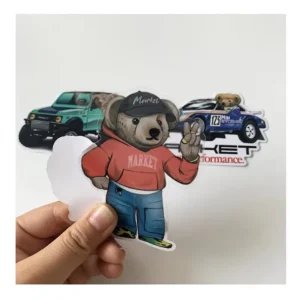 Custom Printed Waterproof Durable Die-Cut Transparent Stickers
