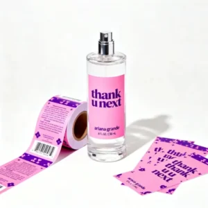 Custom Printed Waterproof Glossy Packaging Labels for Water Bottles 4×6 Digital Printing