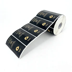 Custom Printed Waterproof PVC Adhesive Roll Labels for Grocery and Supermarket Packaging