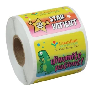 Custom Printed Waterproof Promotional Adhesive Round Gold Foil Label