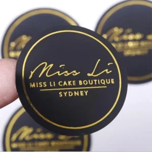 Custom Printed Waterproof Round Glossy Adhesive Sealing Stickers