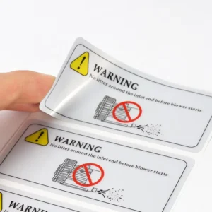 Custom Printed Waterproof Safety Operation Warning Sign Stickers and Labels