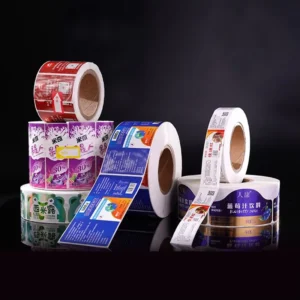 Custom Printed Waterproof Self-Adhesive Roll Labels for Food, Beverage, and Cosmetic Bottles