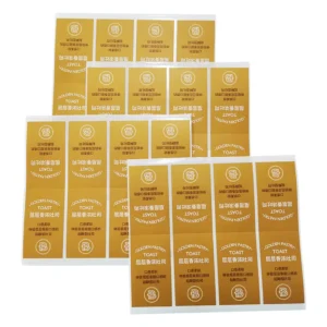 Custom Printed Waterproof Vinyl Adhesive Labels for Food, Cosmetics and Beverage Bottles