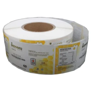 Custom Printed Waterproof Vinyl Adhesive Sticker Labels for Sandwiches and Bottled Beverages Food Grade