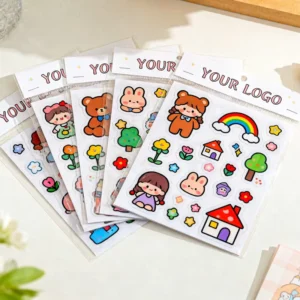 Custom Printed Waterproof Vinyl Die-Cut Sticker Bundle with Logo