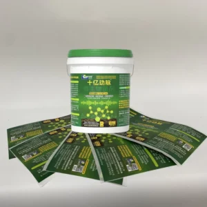 Custom Printed Waterproof Vinyl Labels for Plastic Buckets and Metal Cans Chemical Packaging
