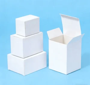 Custom Printed White Card Paper Box Ivory Board Kraft Paper Folding Gift Box