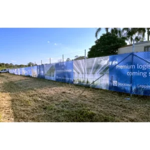 Custom Printed Wind-Resistant Mesh Fence Banner