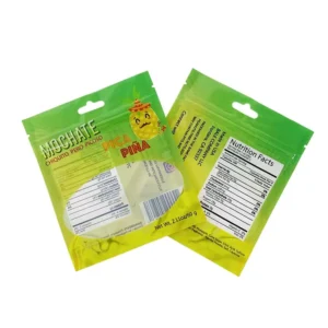 Custom Printing Biodegradable Plastic Zipper Three-Side-Sealed Packaging Bag with Clear Window