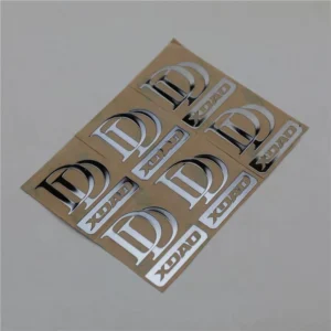 Custom Printing Brand Logo Metal Sheets Stickers for Packaging