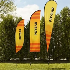 Custom Printing Flag Banners Advertising Outdoor Polyester Beach Flags Flying Banner Feather Flag for Pop up Store Booth
