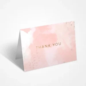 Custom Printing Greeting Business Card Thank You Folding Cards With Logo