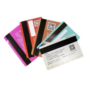 Custom Printing Magnetic Stripe Access Control PVC Card with Barcode