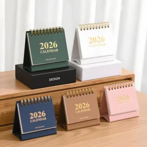 Custom Printing Paper Wall Calendar with LCD Display Clock Function Digital Printing Custom Size