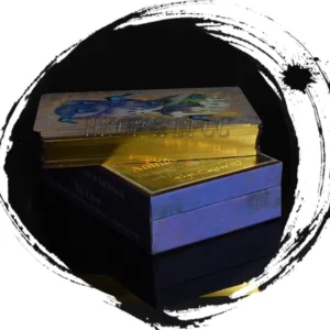 Custom Printing Round Tarot Cards with Gold Foil Edges Oracle Decks