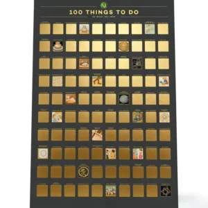 Custom Printing Service 50 Things to Do Scratch-Off Poster