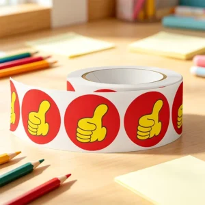 Custom Printing Sticker Roll Factory High-Tack Adhesive Labels for Product Promotion and Commercial Display