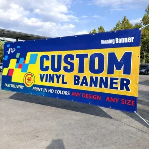 Custom Printing on PVC Solid Banner Full Color Printed Portable UV Printed Vinyl Banner for Outdoor Events