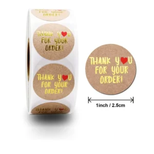 Custom Private Brand Self-Adhesive Waterproof Food Packaging Labels