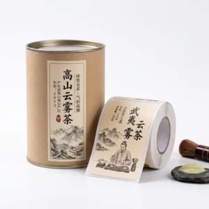 Custom Private Label Food Packaging Adhesive Stickers with Barcode, Waterproof, Heat-Resistant, OEM Manufacturer