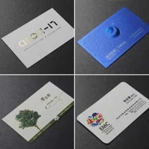 Custom Professional Access Business Card with Rose Gold Foil Design Durable Matte Business Card Suitable for Small Business logo