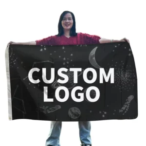 Custom Promotion Flags Fabric Digital Print 3×5 Ft Double Sided 3x5ft Custom Flag Banner With Logo