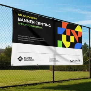 Custom Promotional Mesh Banners with Logo Printing, Waterproof UV-Resistant PVC Vinyl, Outdoor Use