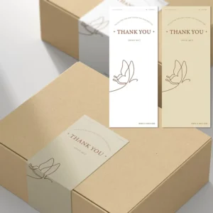 Custom QR Code Airplane Box Sealing Sticker Coated Paper