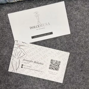 Custom QR Code Thank You Business Cards and Note Cards with Printing