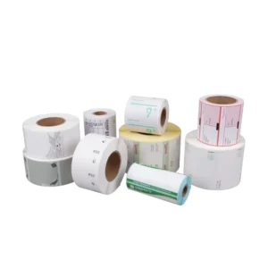 Custom Rectangular Waterproof Paper Labels for Shampoo, Food, and Peptide Vials, Textured Roll Stickers