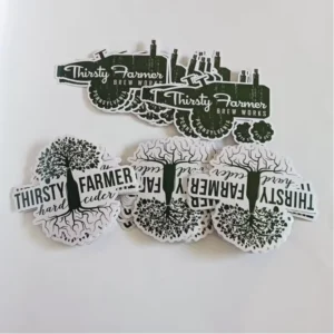 Custom Rectangular Waterproof Scratch-Resistant PVC Adhesive Stickers with UV Digital Printing for Packaging