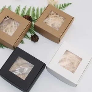 Custom Recycled Kraft Paper Packaging Box With Window