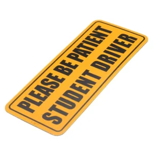 Custom Reflective Magnet Car Bumper Sticker Glossy Waterproof Safety Feature for Car Body