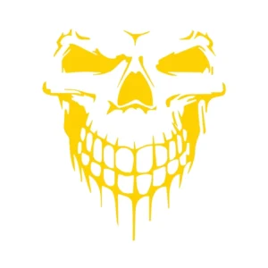 Custom Reflective Skull Car Decals in Multiple Colors for Vehicle Decoration and Sun Protection