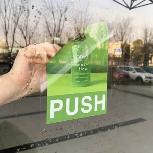 Custom Removable Double Side Printing Static Cling Decals Waterproof UV Resistant Vinyl Stickers for Glass Window