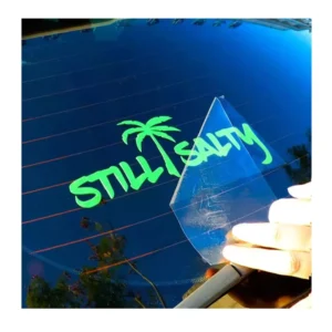 Custom Removable Gold Foil Rub-On Transfer Sticker Weatherproof Vinyl Car Window Decal with Text Lettering